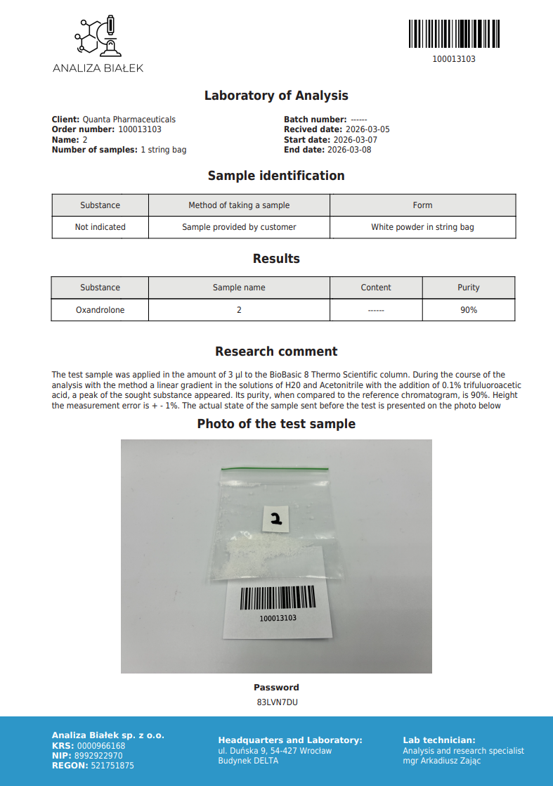 Quanta Pharma Anavar 50mg - Image 2