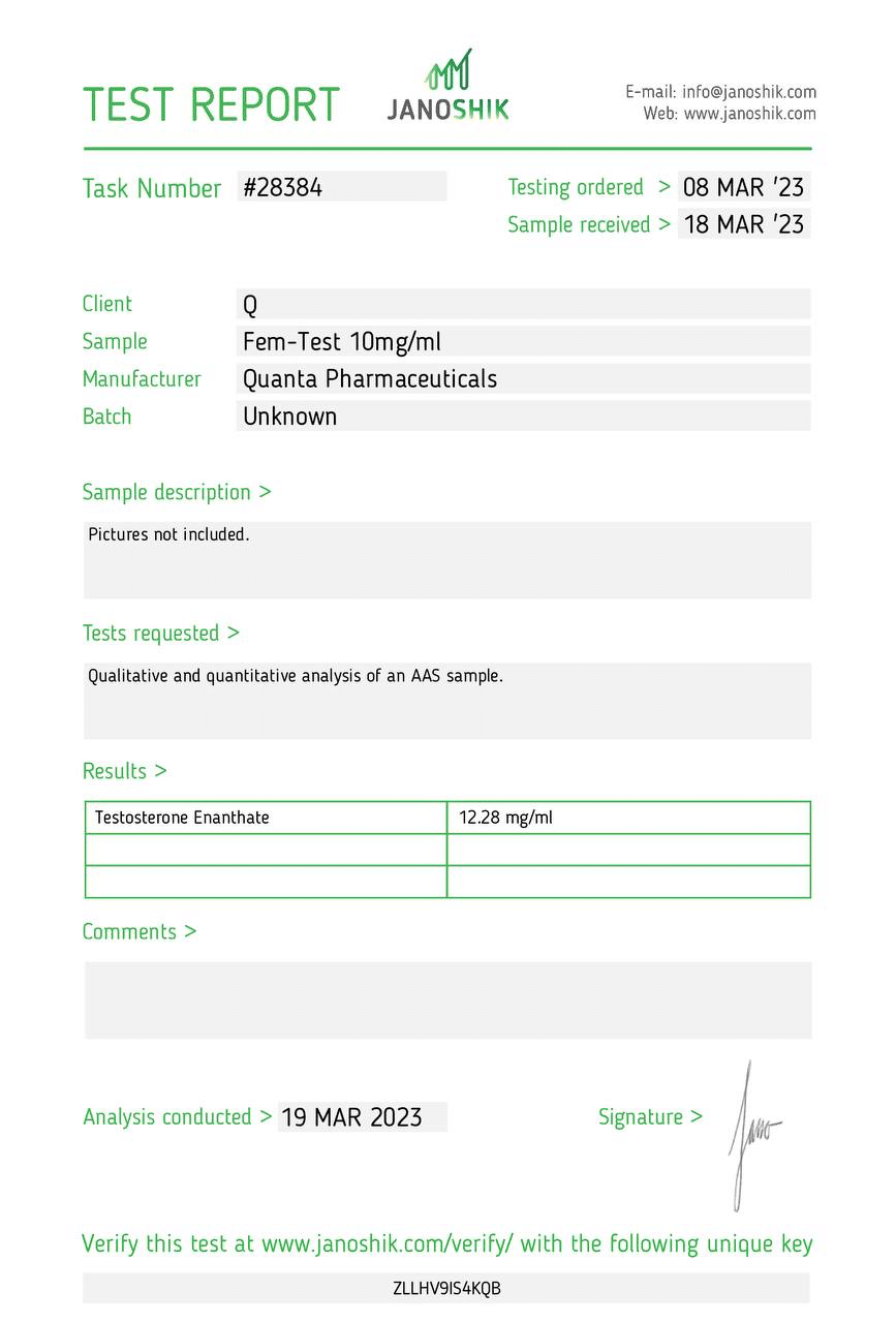Quanta Pharma Fem-Test - Image 3