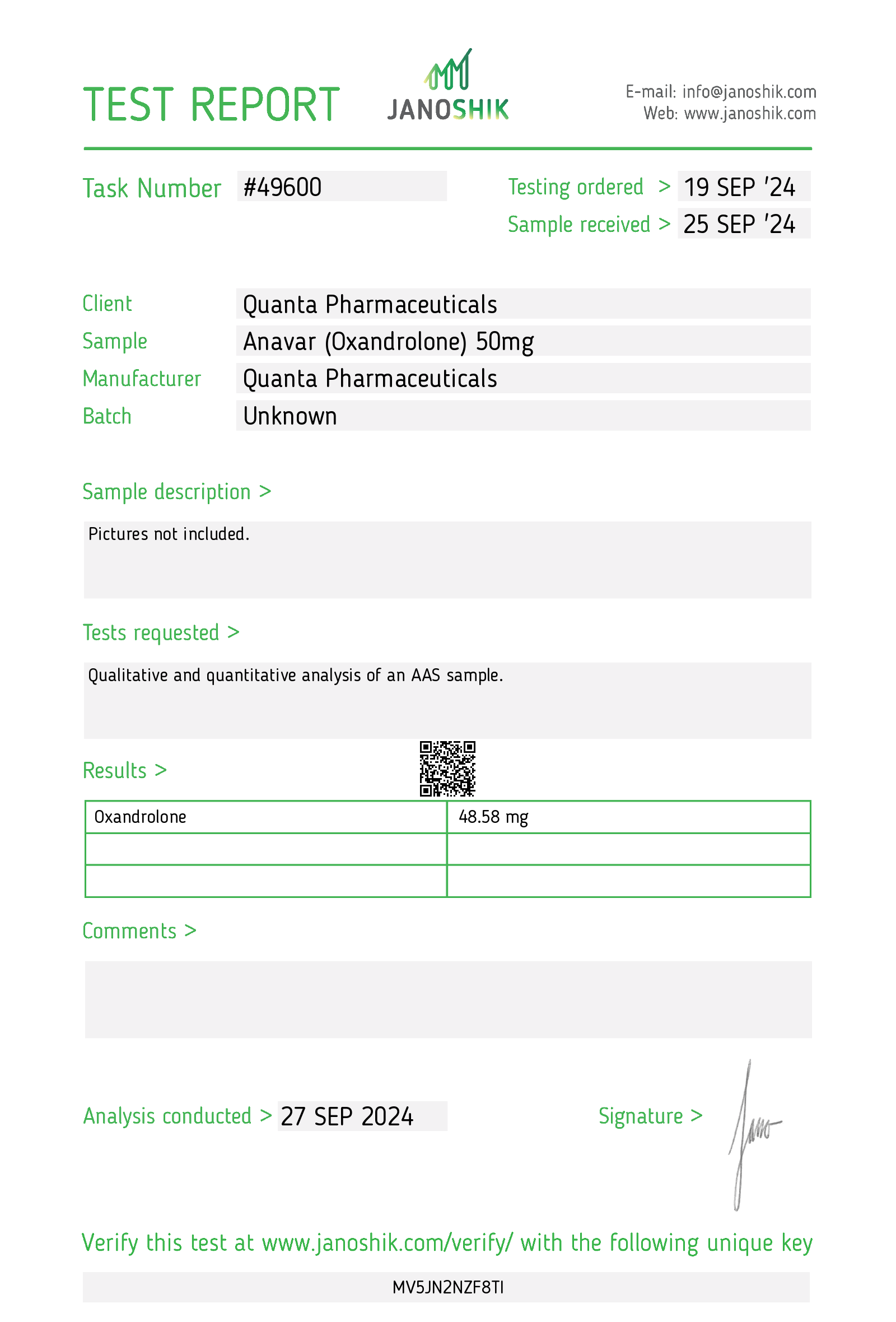 Quanta Pharma Anavar 50mg - Image 3