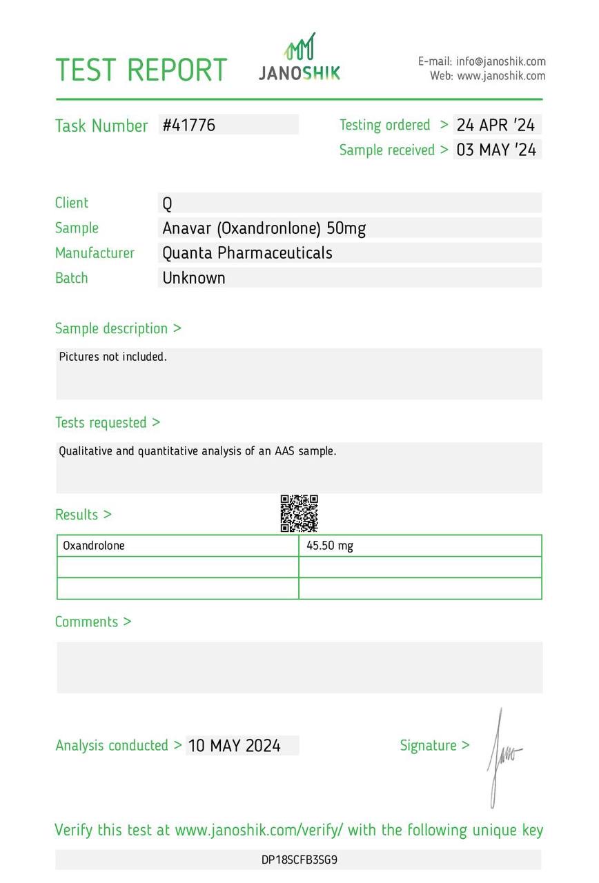 Quanta Pharma Anavar 50mg - Image 5