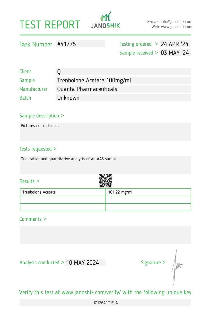 Quanta Pharma Trenbolone Acetate - Image 3