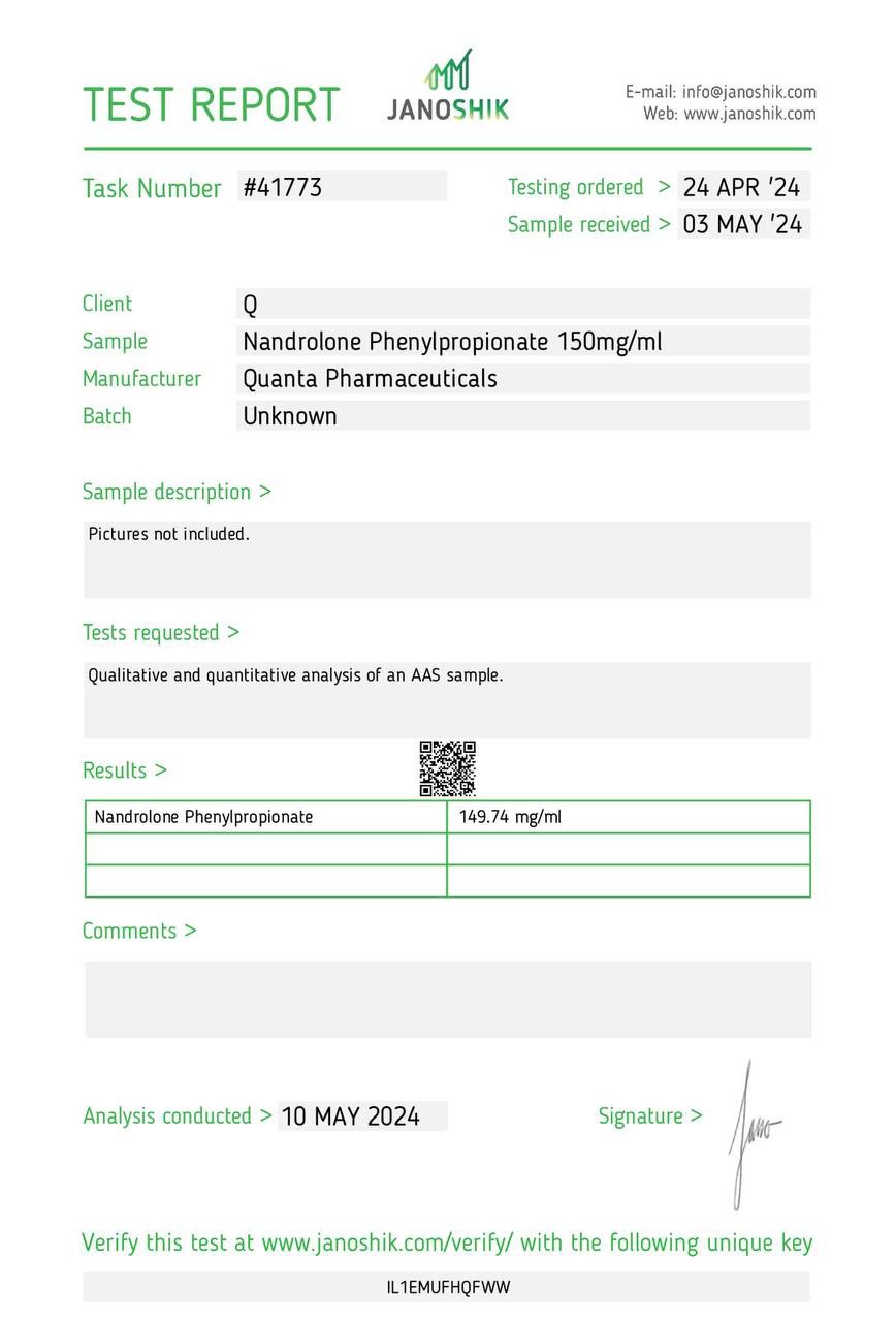 Quanta Pharma NPP (Nandrolone Phenylpropionate) - Image 2