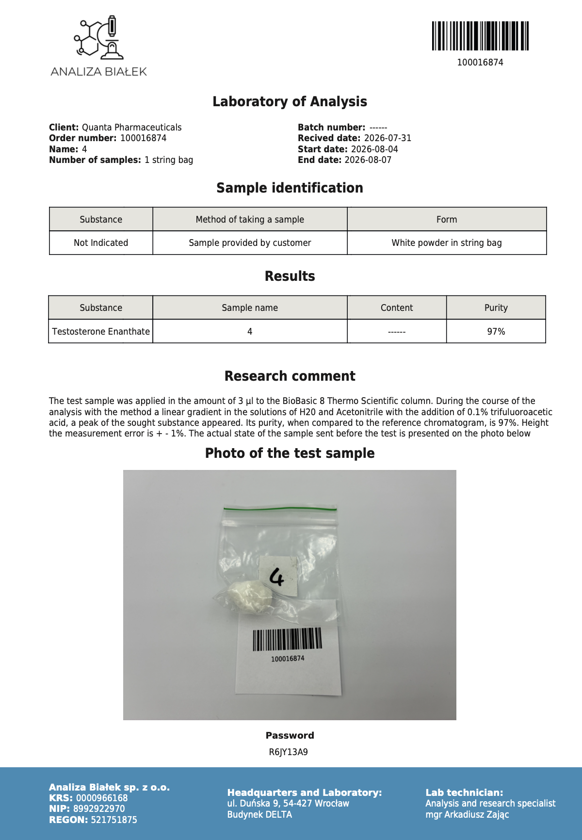 Quanta Pharma Testosterone Enanthate - Image 3
