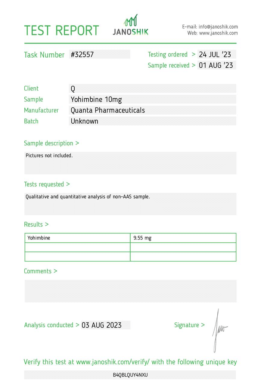 Quanta Pharma Yohimbine - Image 2