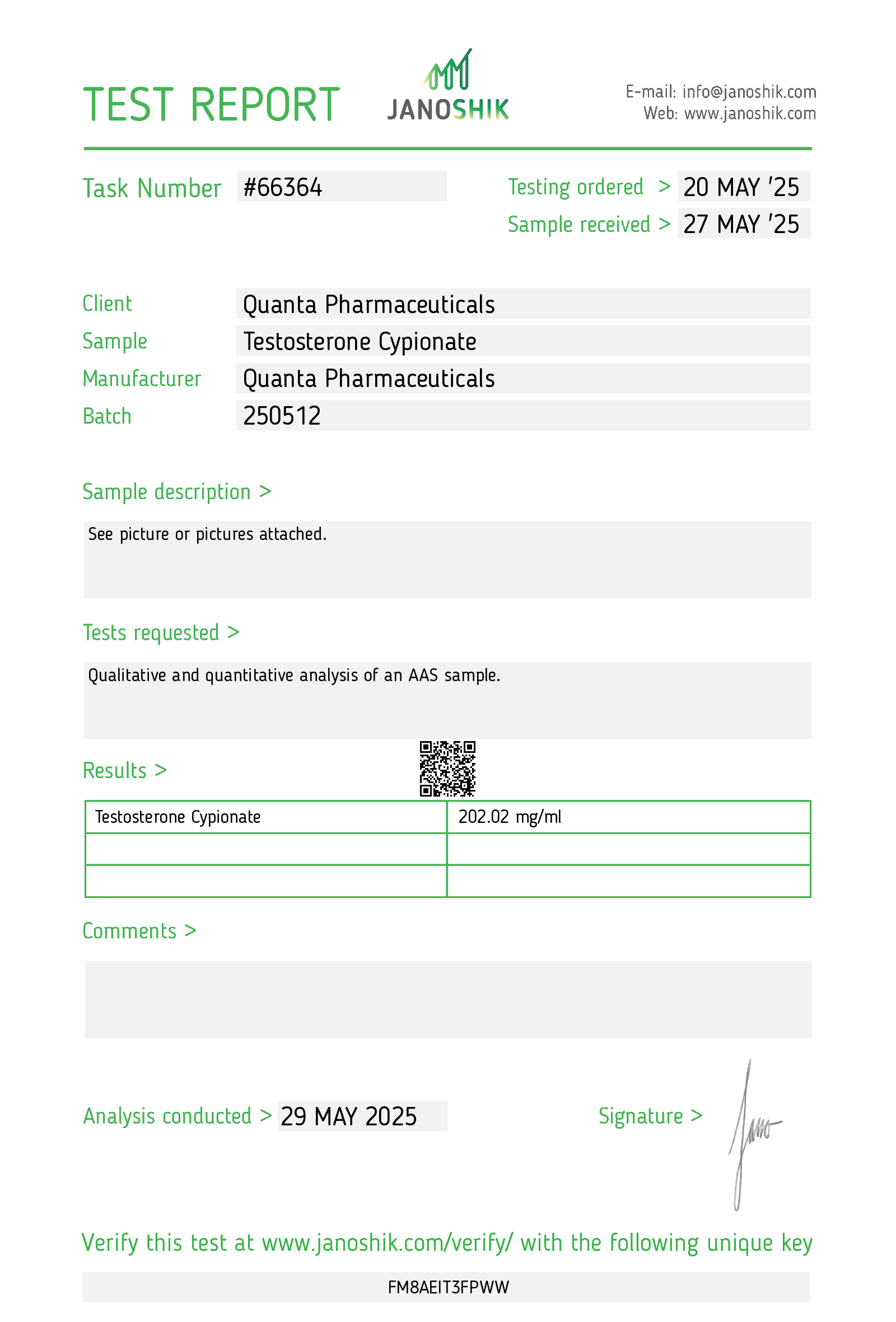 Quanta Pharma Testosterone Cypionate - Image 4