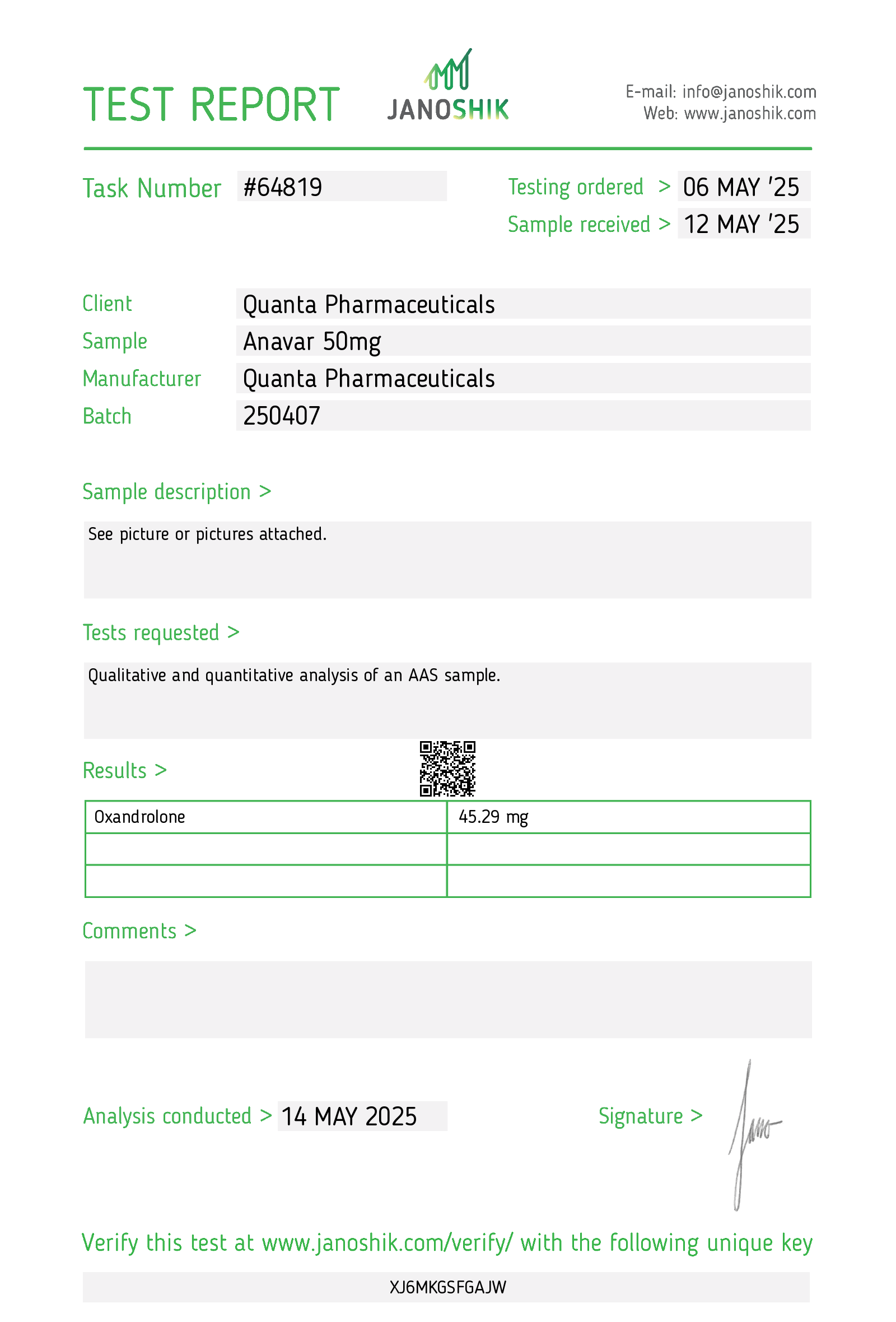 Quanta Pharma Anavar 50mg - Image 4