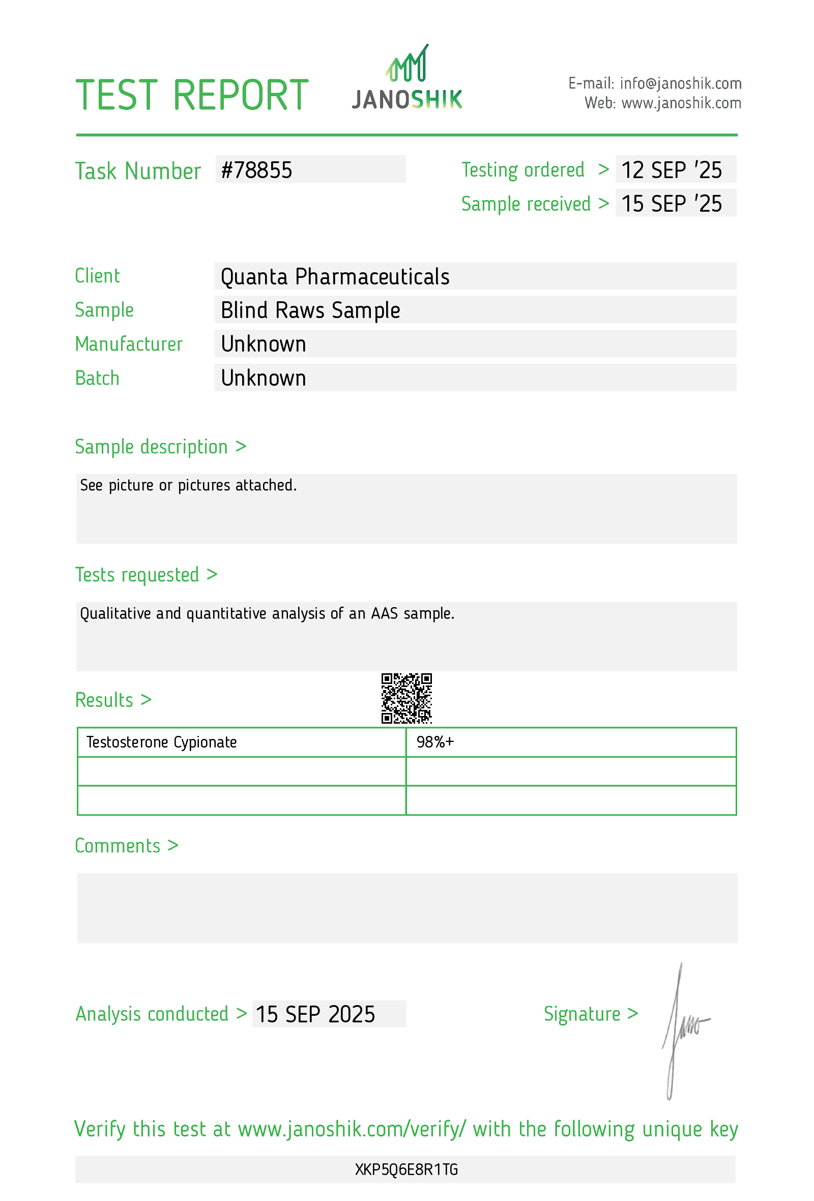 Quanta Pharma Testosterone Cypionate - Image 2
