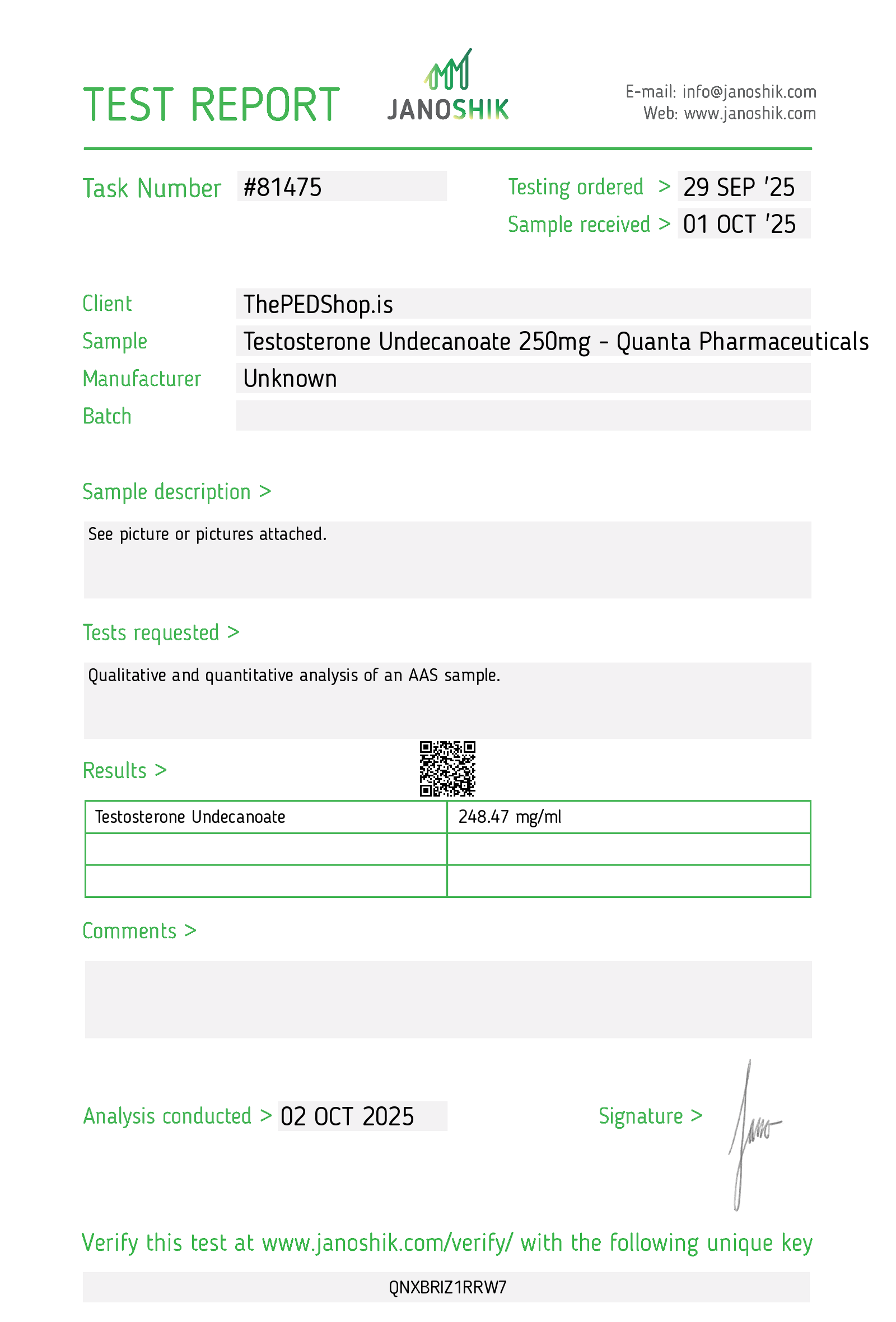 Quanta Testosterone Undecanoate (TRT Choice) - Image 2