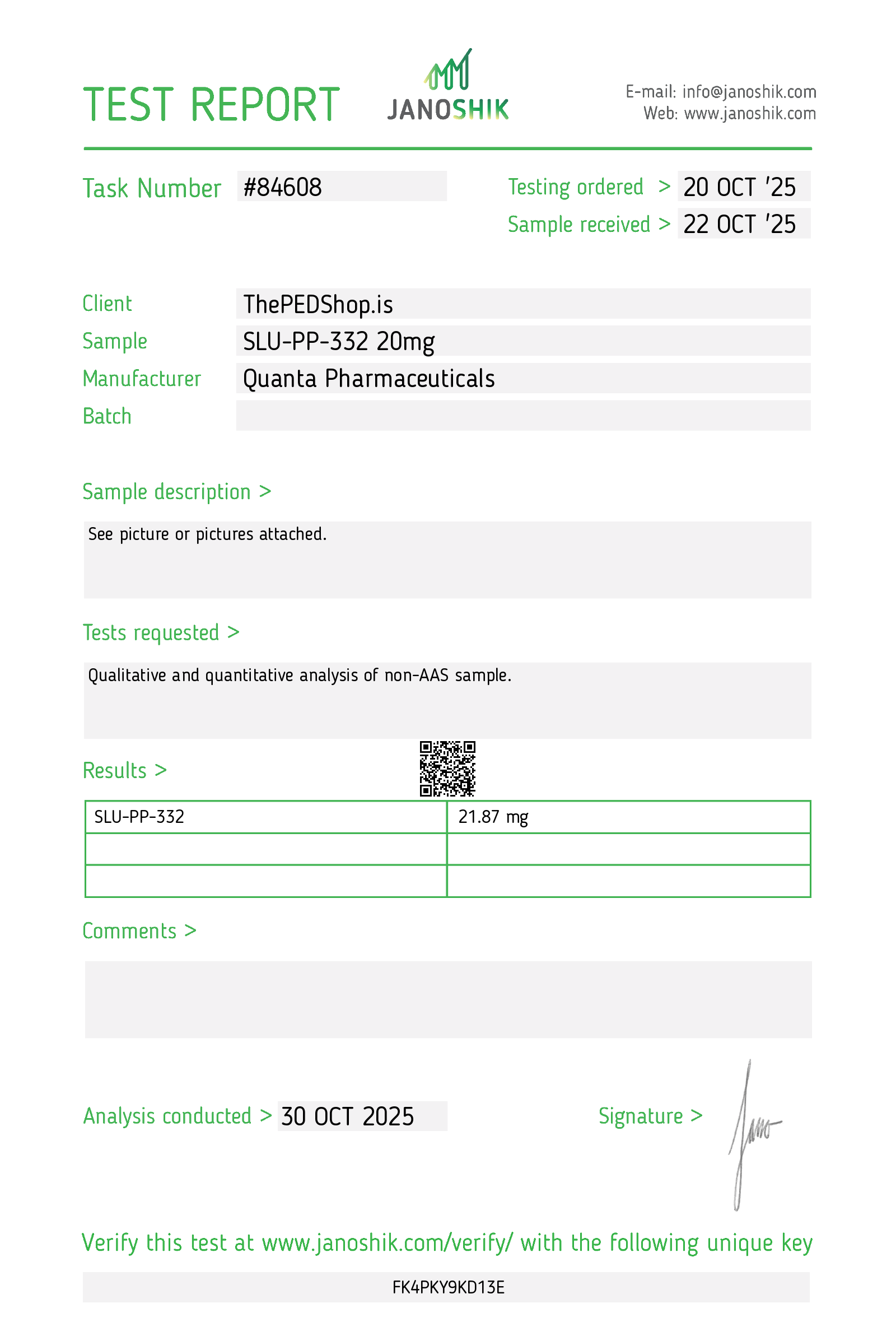 Quanta Pharma SLU-PP-332 - Image 2