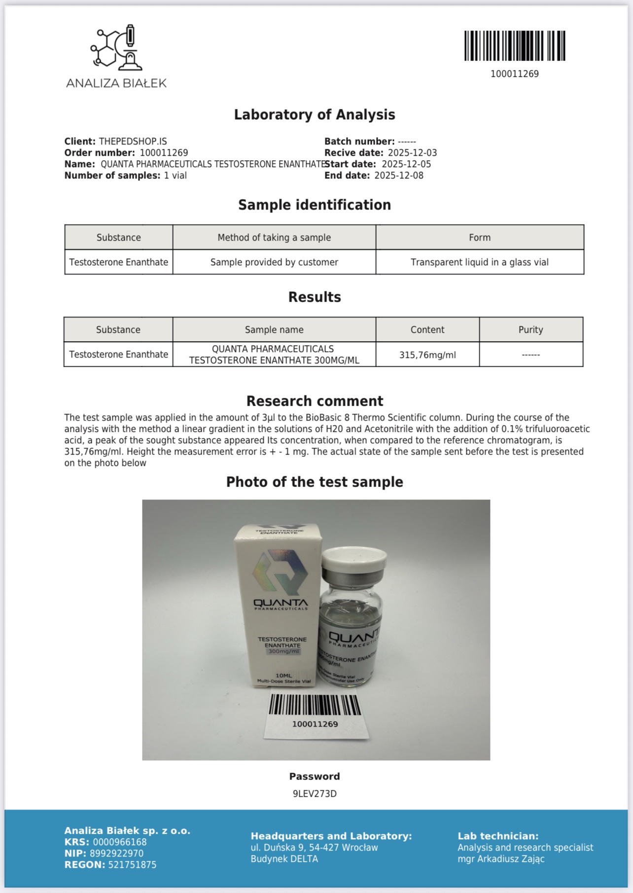 Quanta Pharma Testosterone Enanthate - Image 6