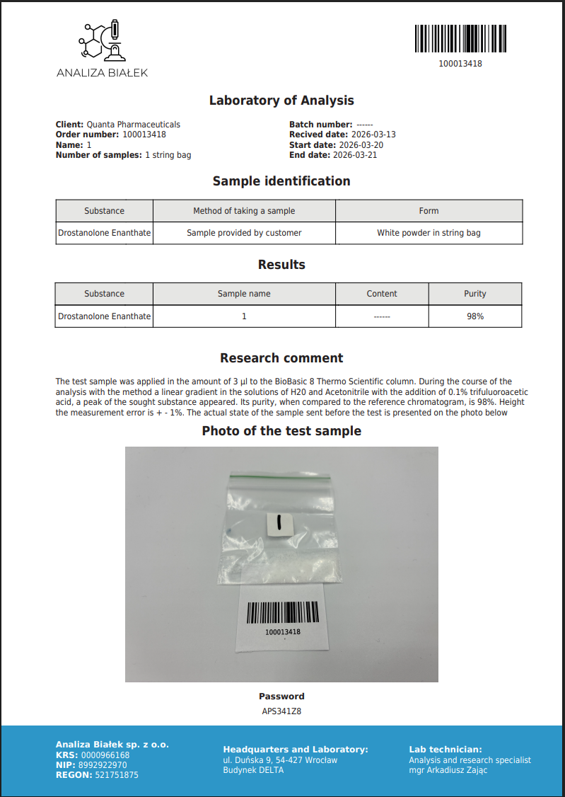 Quanta Pharma Masteron Enanthate - Image 5