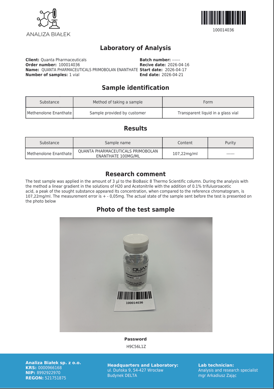 Quanta Pharma Primobolan 100mg - Image 3