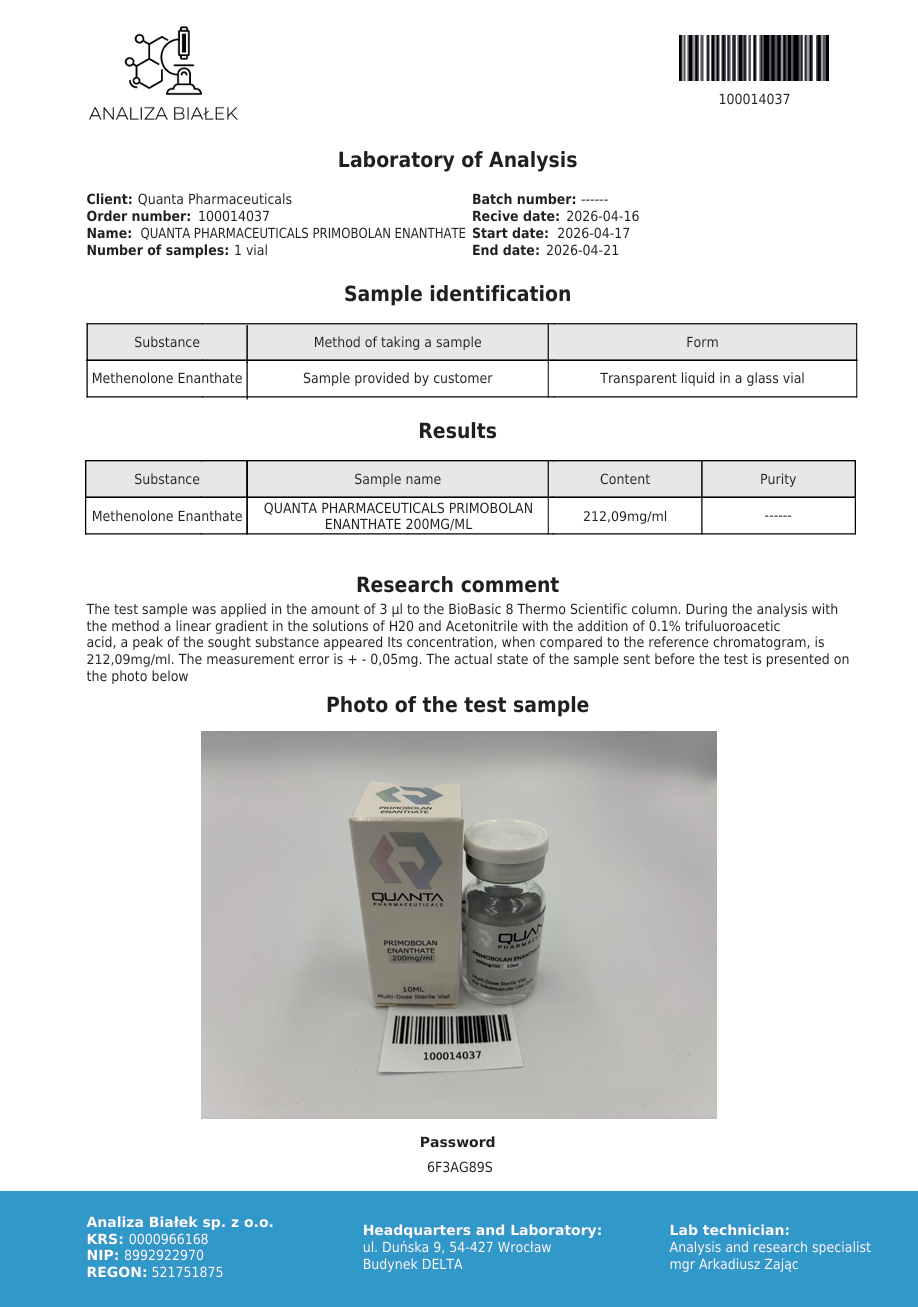 Quanta Pharma Primobolan 200mg - Image 2