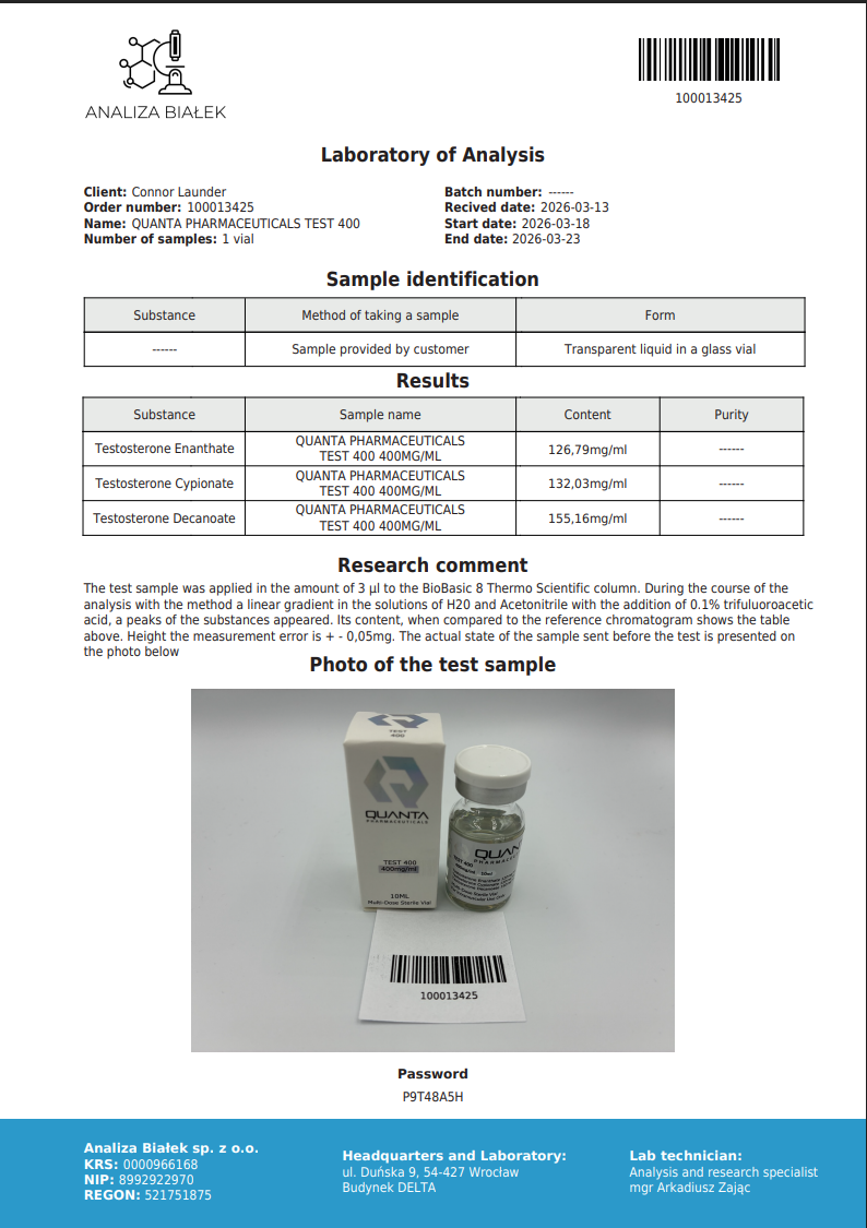 Quanta Pharma Test 400 - Image 3